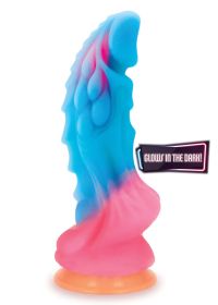 Alien Nation Dragon Silicone Glow in the Dark Creature Dildo- Multicolor