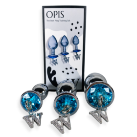 Opis – 3 piece luxury gem butt plug & anal training kit