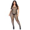 Crochet Net Bodystocking - Queen Size - Black