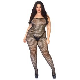 Crochet Net Bodystocking - Queen Size - Black