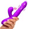 Thrusting and Sucking Rabbit Vibrator - Purple