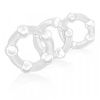 Stay Hard - Beaded Cock Rings - 3 Pack - Clear