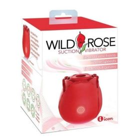 Wild Rose Suction Vibrator - Red