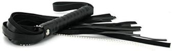 Sex and Mischief Crystal Whip - Black
