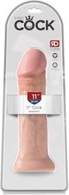 King Cock 11" Cock - Beige