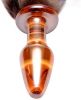 Tailz Faux Fox Tail Orange Glass Anal Plug