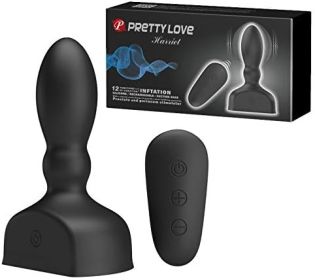 Pretty Love Harriet Inflating Butt Plug Black