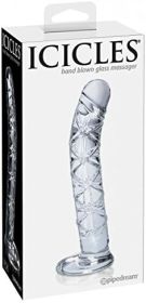 Icicles #60 Glass G-Spot Dong Clear