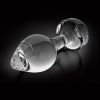 Icicles No 44 Glass Anal Plug 2.5 Inch - Clear