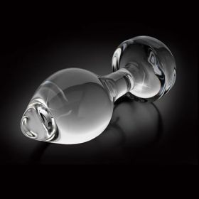 Icicles No 44 Glass Anal Plug 2.5 Inch - Clear