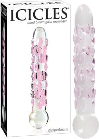 Icicles No 7 Glass Wand Massager Clear