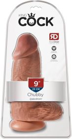 King Cock Chubby 9 inches Tan Dildo