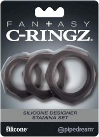 Fantasy C Ringz Silicone Designer Stamina Set Black