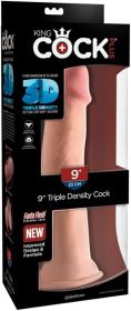 King Cock Triple Density 9 inches Cock Beige Dildo