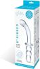 Glas 8 inches Ribbed G-Spot Glass Double Dildo