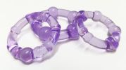 Stay Hard - Beaded Cock Rings - 3 Pack - Purple