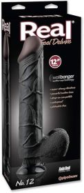 Real Feel Deluxe No.12 Black Vibrating Dildo