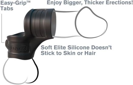 Mr. Big Cock Ring & Ball Stretcher Black