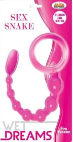 Sex Snake Pink Anal Beads