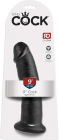 King C*ck 9 Inches Dildo Black