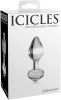 Icicles No 44 Glass Anal Plug 2.5 Inch - Clear