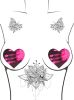 Neon Pinky Tink Temperature Reactive Heart Nipple Cover Pasties