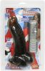 All American Whopper Vibrating Dong, Balls 7 Inches Brown