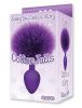 Cottontails Bunny Tail Silicone Butt Plug Purple