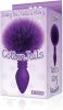 Cottontails Bunny Tail Silicone Butt Plug Purple
