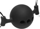 Hinder Breathable Silicone Ball Gag With Nipple Clamps