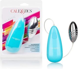 Classic Waterproof Gyrating Bullet Vibrator Blue