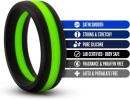 Performance - Silicone Go Pro Cock Ring - Black/green/black