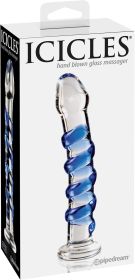 Icicles No. 5 - Clear / Blue