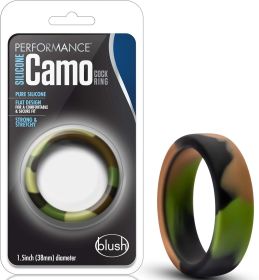 Performance - Silicone Camo Cock Ring - Green Camouflage