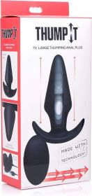 Kinetic Thumping 7X Large Anal Plug Black Thump It!