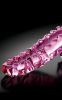 Icicles No 24 Glass Dong 6 Inches - Pink