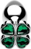 Lucky Clover Gem Anal Plug - Small