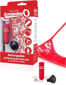 My Secret Remote Control Vibrating Panty Red O/S