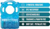 5 Function Reusable Vibrating Cock Ring