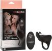 Silicone Rechargeable Remote Pleasurizer Ring Black