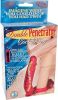 Double Penetrator C Ring With Bendable Dildo Red