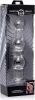 Mammoth 3 Bumps Glass Dildo Clear