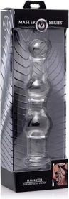 Mammoth 3 Bumps Glass Dildo Clear