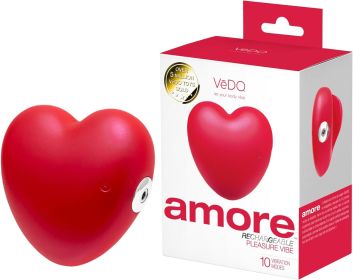 Amore Rechargeable Pleasure Vibe - Red
