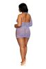 Asymmetrical Chemise - Queen Size - Hydrangea