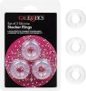Set Of 3 Silicone Stacker Rings Clear