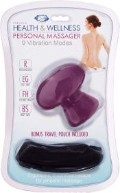 Cloud 9 Health &amp; Wellness Plum Personal Mushroom Massager