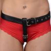Anal Plug Harness with Cock Ring Black