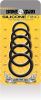 Boneyard Silicone Cock Ring Set 5 Pcs Kit - Black