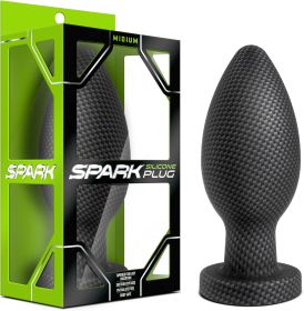 Spark Silicone Plug Medium Black